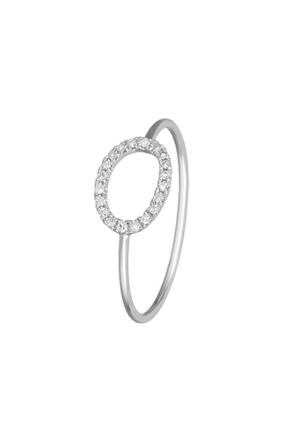 Bague Eclipse - Or blanc et diamants