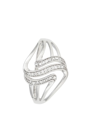 Anel Anarchie - Ouro branco e diamantes