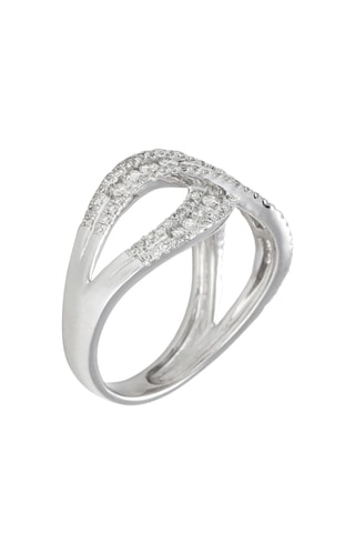 Bague A l'infini - Or blanc et diamants
