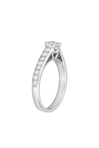 2 Anéis Amour éclatant - Ouro branco e diamantes