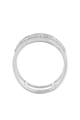 Anel Géométrie - Ouro branco e diamantes