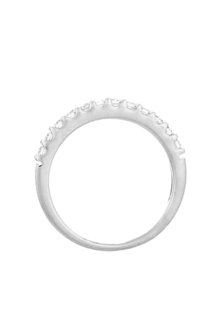 Anel Aliança tour de diamants - Ouro branco e diamantes