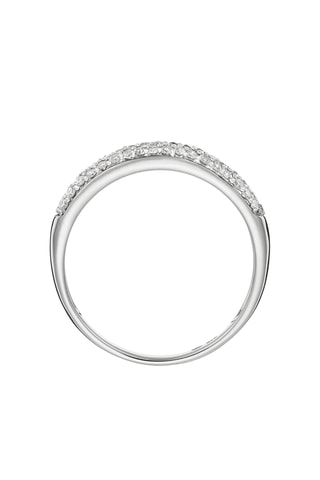 Anel Aliança Eclat Douceur - Ouro branco e diamantes