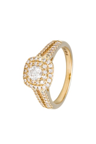 Anel Aliança Baguette - Ouro amarelo e diamantes