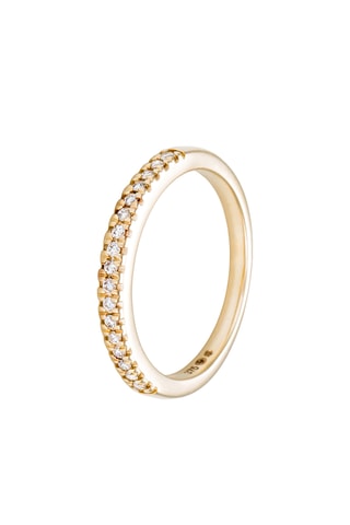 Anel Aliança Baguette - Ouro amarelo e diamantes