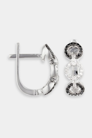 Boucles d’oreilles Nuit Enchantée -            Or blanc et diamants