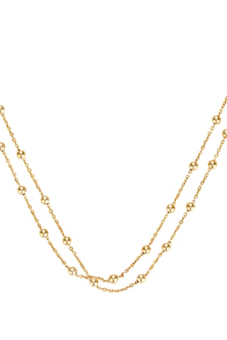 Collier double rang - Or jaune