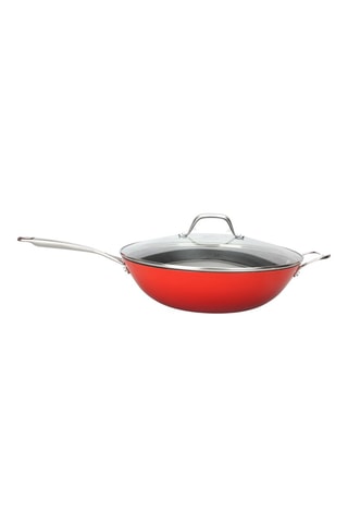 Wok con coperchio in ghisa Airlron - 32 cm