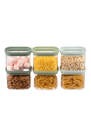 6 barattoli salvafreschezza in vetro borosilicato - 6 x 600 ml
