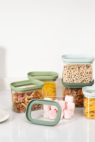 6 barattoli salvafreschezza in vetro borosilicato - 6 x 600 ml