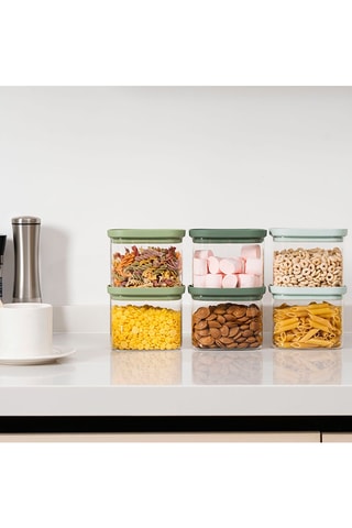 6 barattoli salvafreschezza in vetro borosilicato - 6 x 600 ml