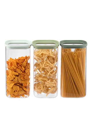 3 barattoli salvafreschezza in vetro borosilicato - 3 x 2000 ml