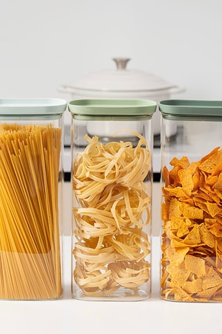 3 barattoli salvafreschezza in vetro borosilicato - 3 x 2000 ml