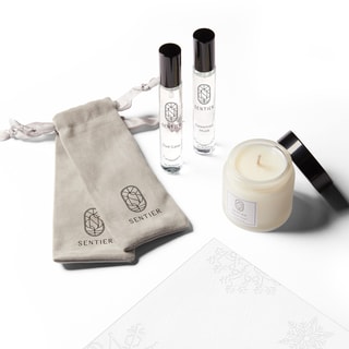 Estuche perfumado - Vela y eau de parfum - Oud Gaiac, Esteemed Musk & Alpine Chalet