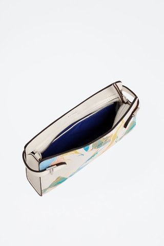 Bandolera pequeña de piel Emilie Blanco