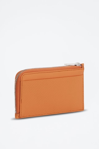 Tarjetero de piel Georges Naranja