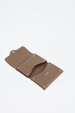Porte-cartes en cuir Neo Taupe