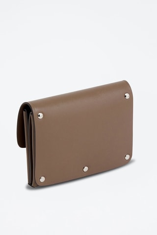 Porte-cartes en cuir Neo Taupe
