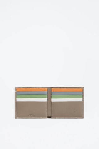 Tarjetero de piel Martin Beige