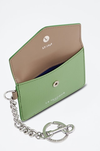 Porte-cartes en cuir Emilie Vert