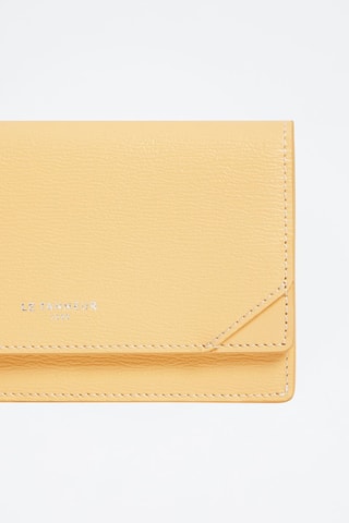 Porte-cartes en cuir Naya - Jaune