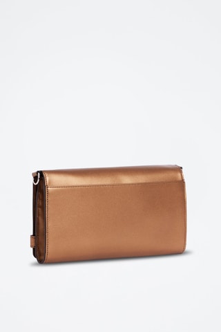 Bolso de mano de piel Emilie - Marrón
