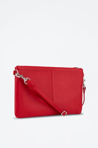 Bolso de mano de piel Charlotte Rojo