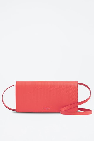 Bolso de mano de piel Emilie Rosa