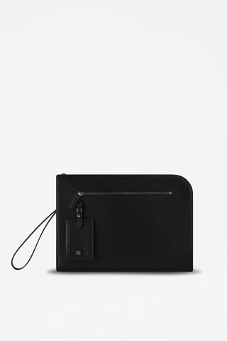 Funda A4 de piel Emile Negro - 13"
