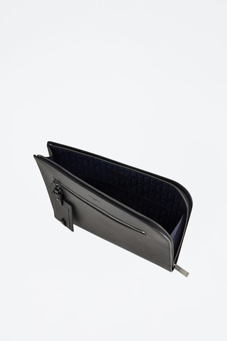 Funda A4 de piel Emile Negro - 13"