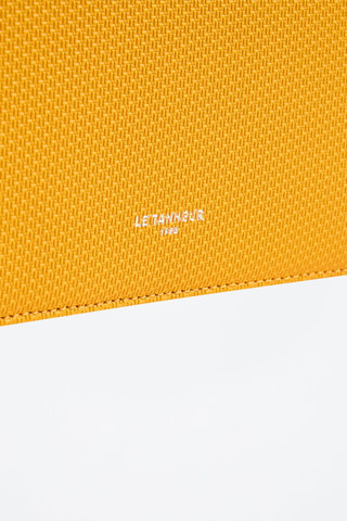 Bandolera de piel Lise - Amarillo y azul