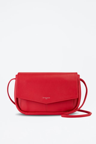 Bandolera de piel Charlotte Rojo