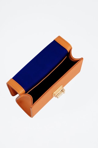 Bandolera de piel Eva Naranja