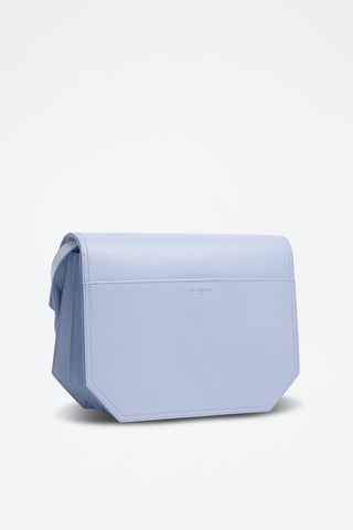 Bandolera de piel plena flor Rose - Azul