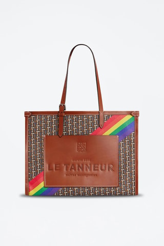 Bolso shopper de piel Iel Marrón