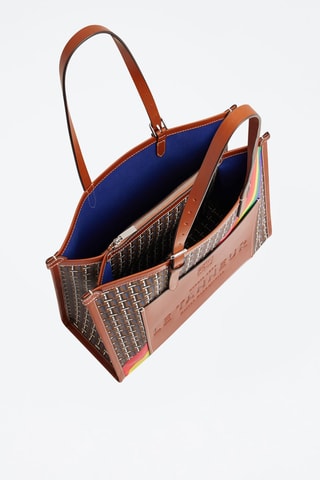 Bolso shopper de piel Iel Marrón