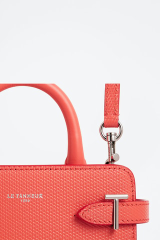 Bolso pequeño de piel Emilie Coral