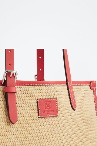 Bolso shopper Iel - Rosa y beige