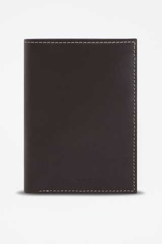 Cartera de piel Léon Marrón