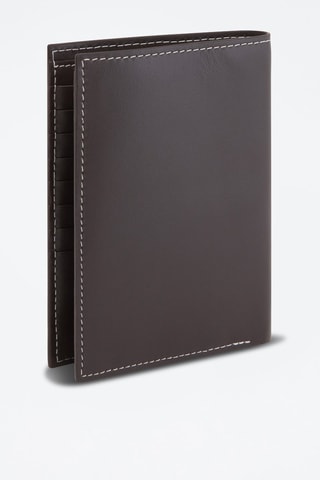Cartera de piel Léon Marrón