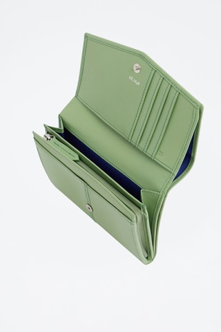 Cartera de piel Charlotte Verde