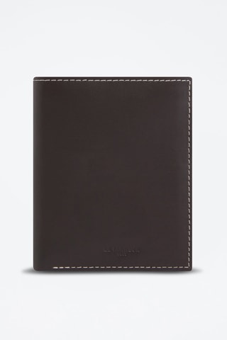Cartera de piel Léon Marrón