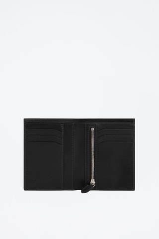 Cartera de piel Léon Negro