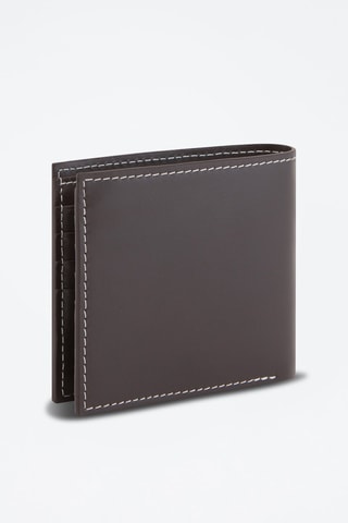 Cartera de piel Léon Marrón