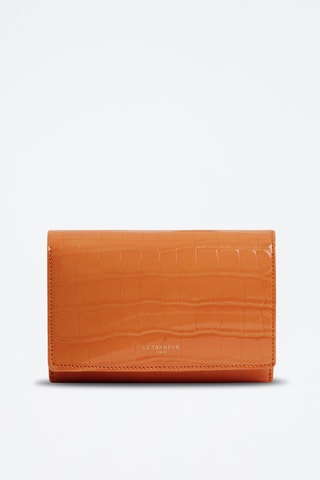 Cartera de piel Emilie Naranja