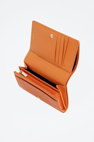 Cartera de piel Emilie Naranja