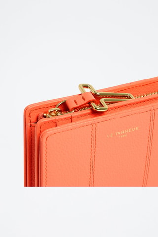 Cartera de piel Juliette - Melocotón