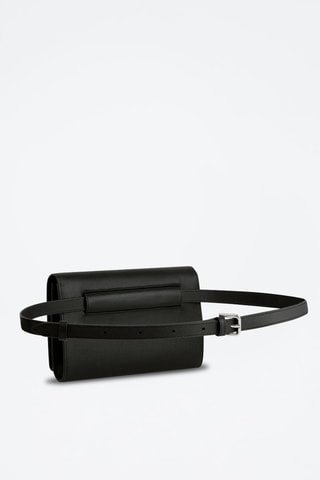 Riñonera de piel Eva Negro