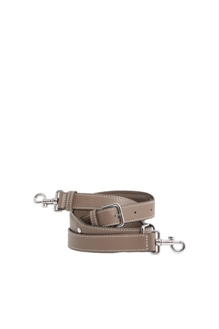 Bandolera de piel - Topo