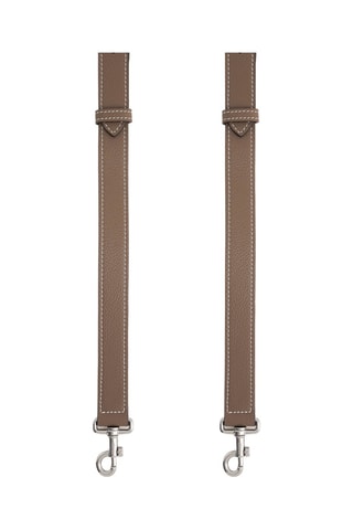 Bandolera de piel - Topo